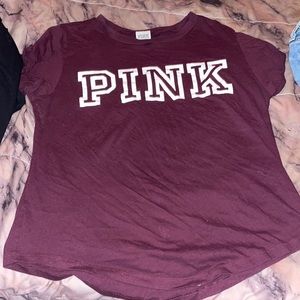 PINK Purple Short Sleeve Tee w/ Logo